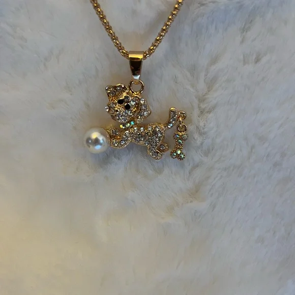 Betsey Johnson Doggy and Bone necklace - Picture 10 of 15